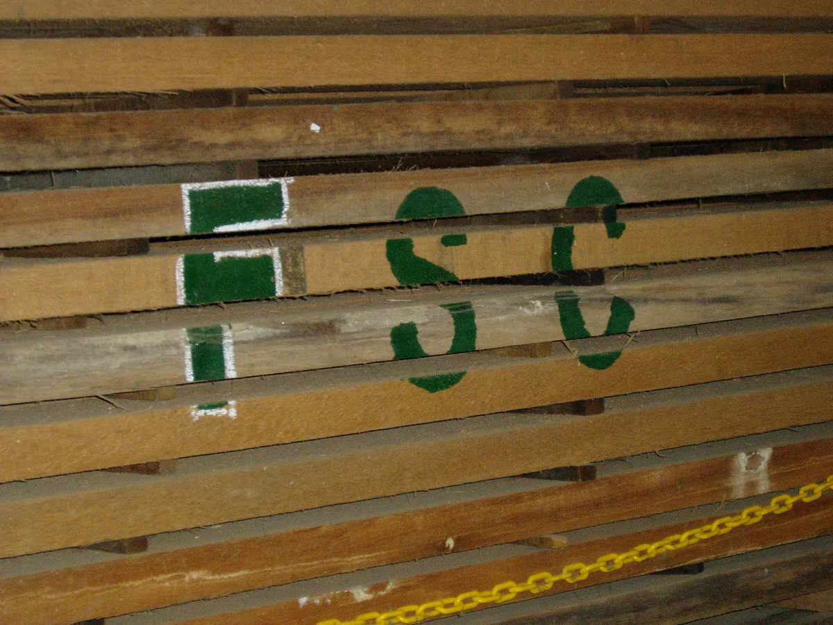FSC certified logs from PT. Masterwood's wood products in Tangerang, Banten. FSC certified logs from PT. Masterwood's wood products in Tangerang, Banten.
