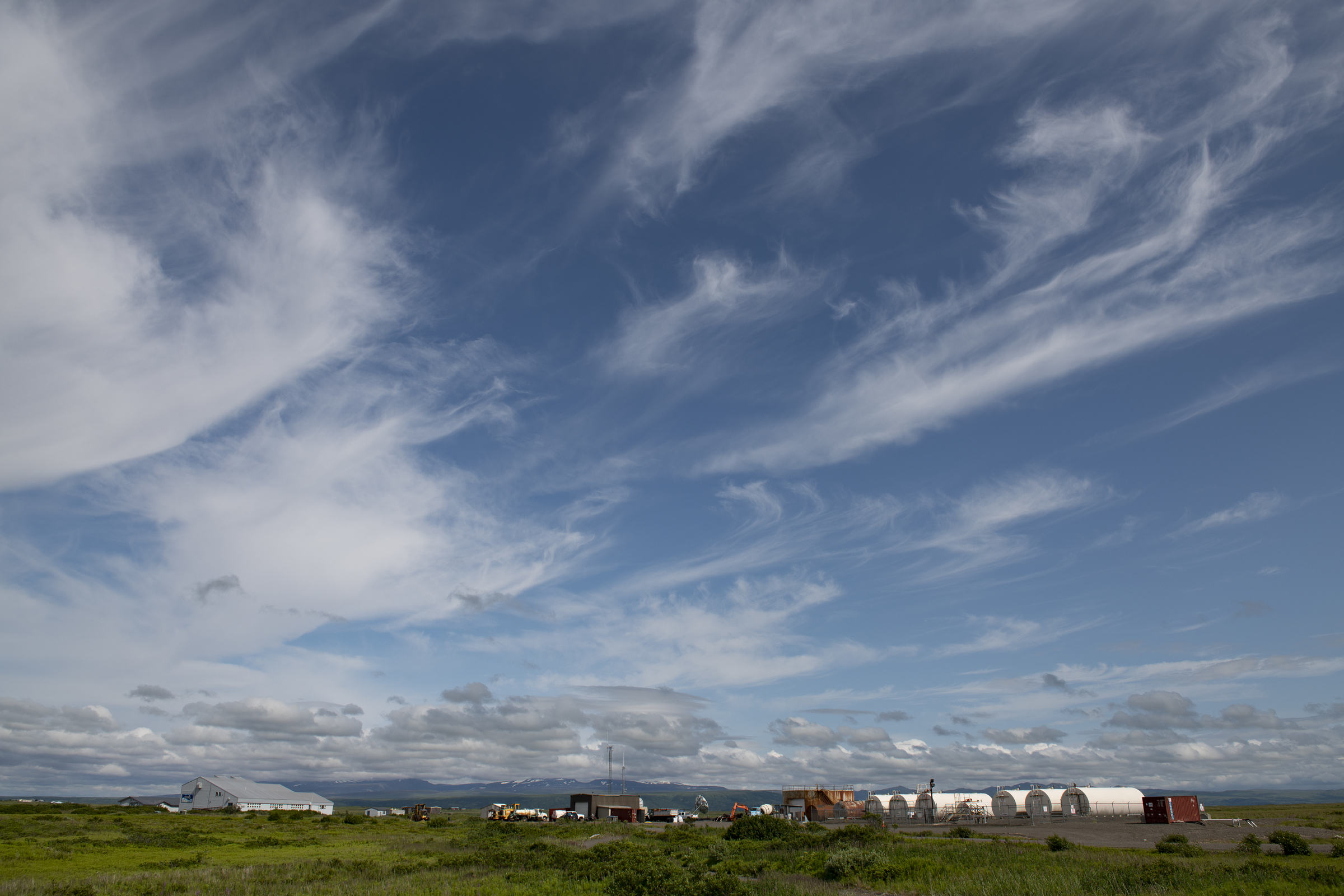 From left, the school and gas station in Port Heiden, Alaska, United States From left, the school and gas station in Port Heiden, Alaska, United States