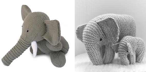 Knit elephants