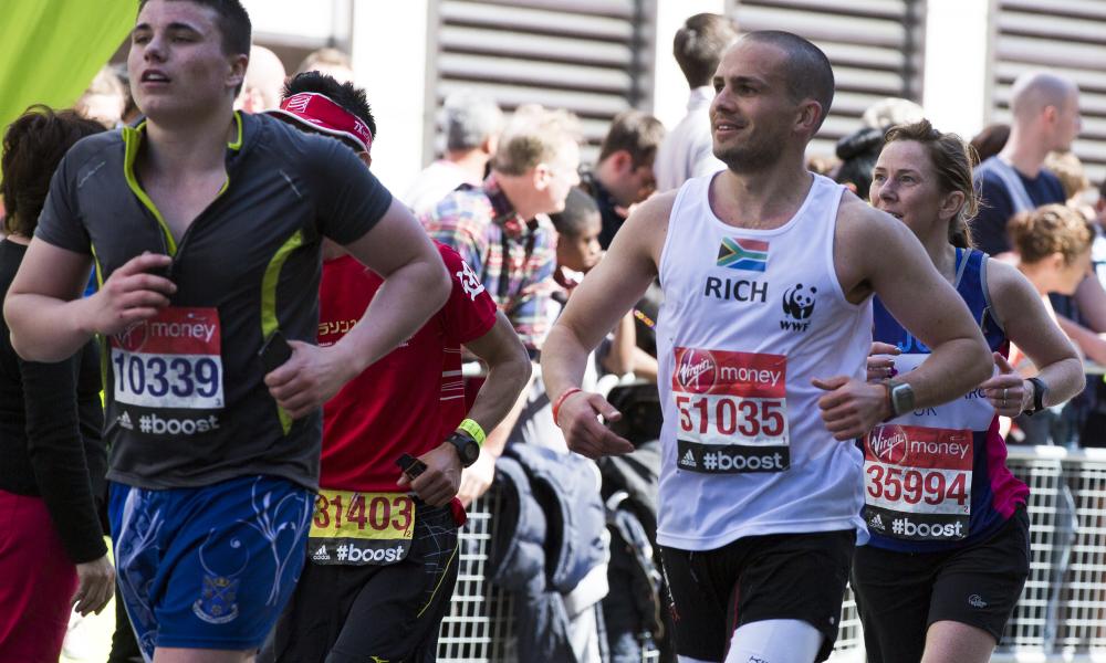 Runner at London Marathon