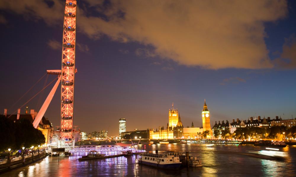 Houses of parliament and the London eye Thumbnail