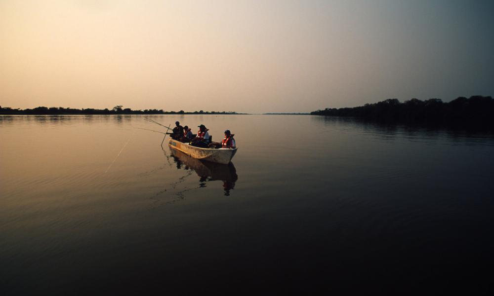 Fishermen on the Paraguay River Pantanal Thumbnail