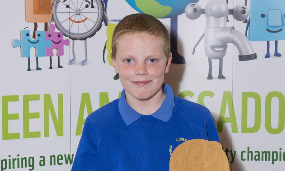 Winner of the Green Ambassadors Pupil of the Year Award 2016 © Richard Stonehouse / WWF-UK