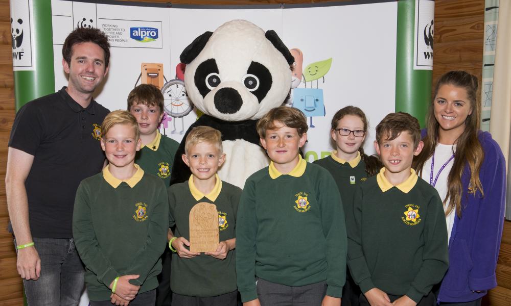 Runne up of the Green Ambassador School of the Year 2016 Esgob Morgan © Richard Stonehouse / WWF-UK
