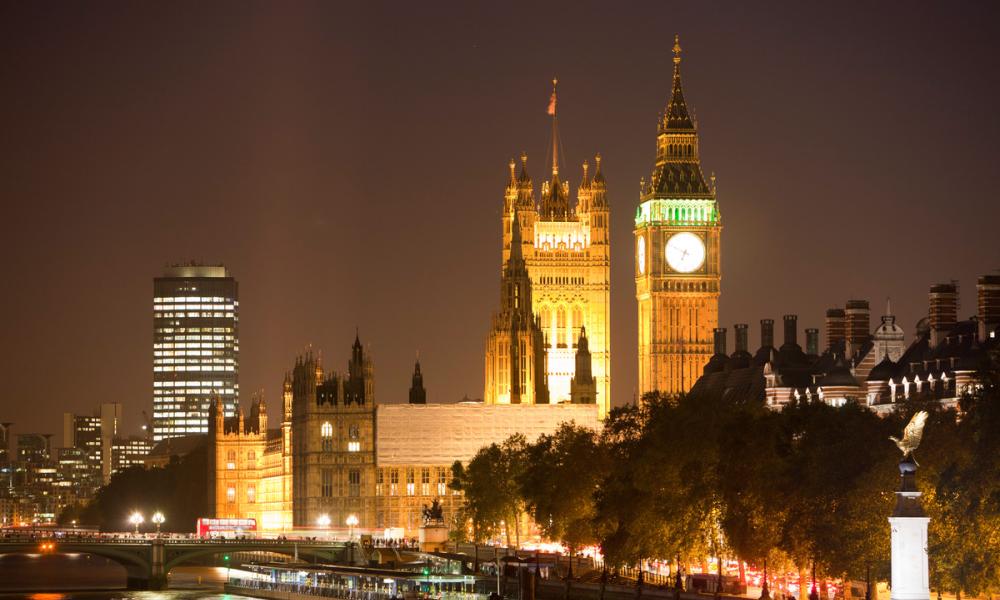 Big Ben and the Houses of Parliament at night, London, UK.
