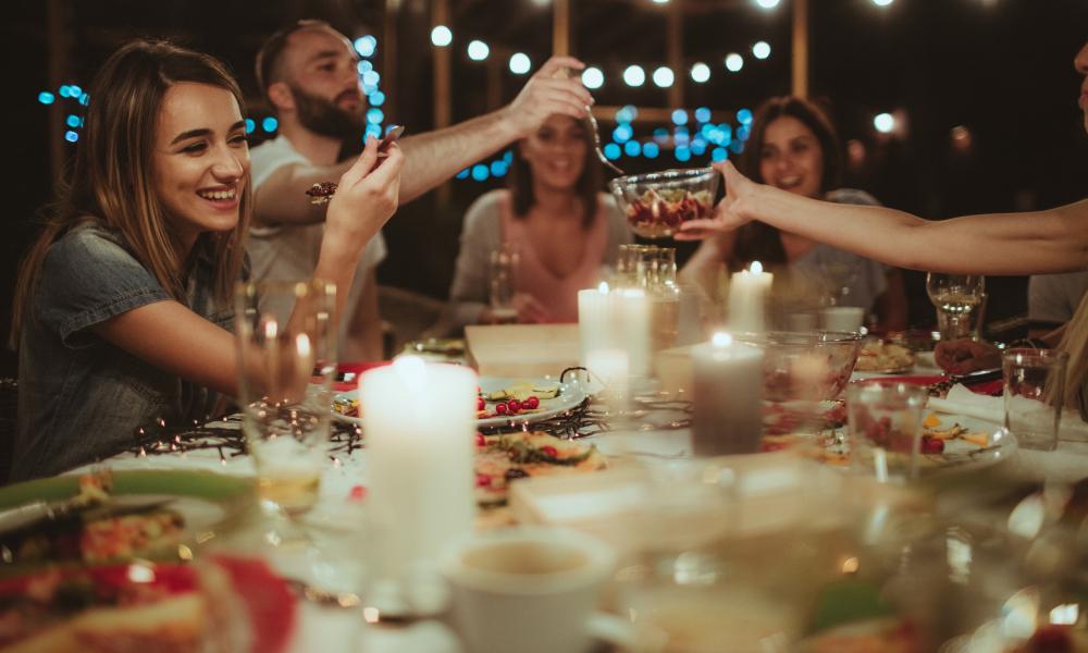 Candlelit dinner