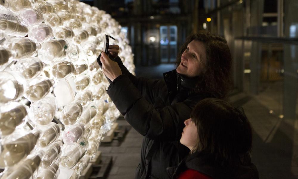 Woman and boy find their message in a bottle at the Senedd Thumbnail