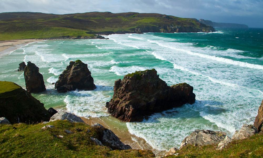 Traigh Ghearadha beach, north east Lewis, Outer Hebrides, Scotland Thumbnail