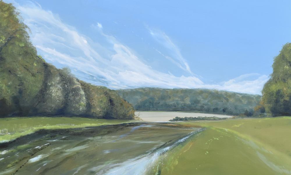 Meon Springs Fly Fisherie: Protecting Natural Beauty painting