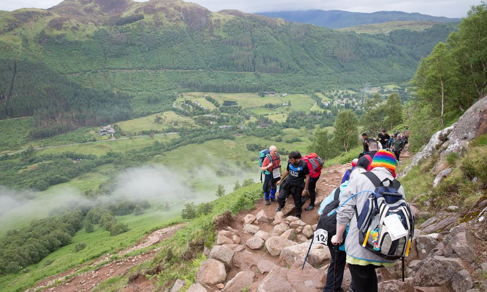 Walkers on Ben Nevis