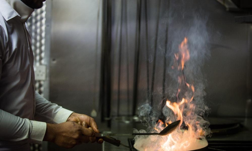 Chicken Tikka is prepared at the Indian restaurant The Haldi in Ivinghoe, England (Elizabeth Dalziel)