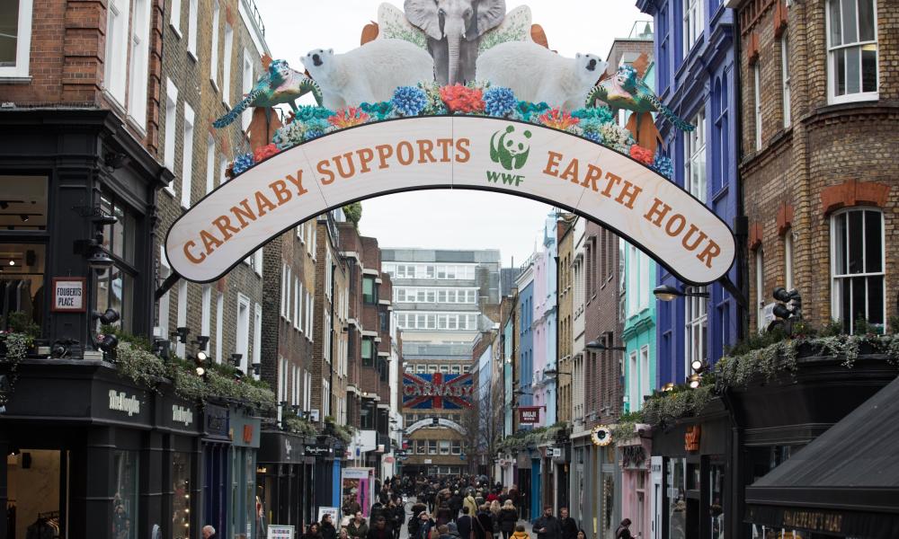 Carnaby Street for Earth Hour