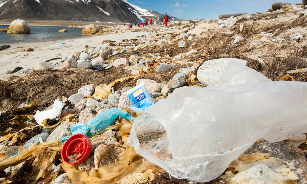 Plastic rubbish on a remote beach in Northern Svalbard, only about 600 miles from the North Pole. Thumbnail