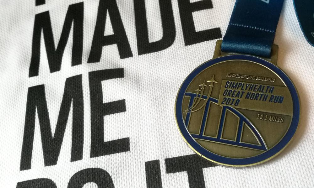 Great North Run medal