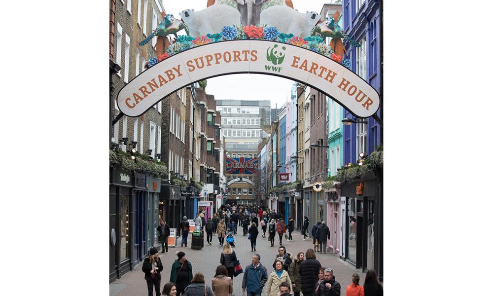 Earth Hour - Carnaby Street (wide) Thumbnail