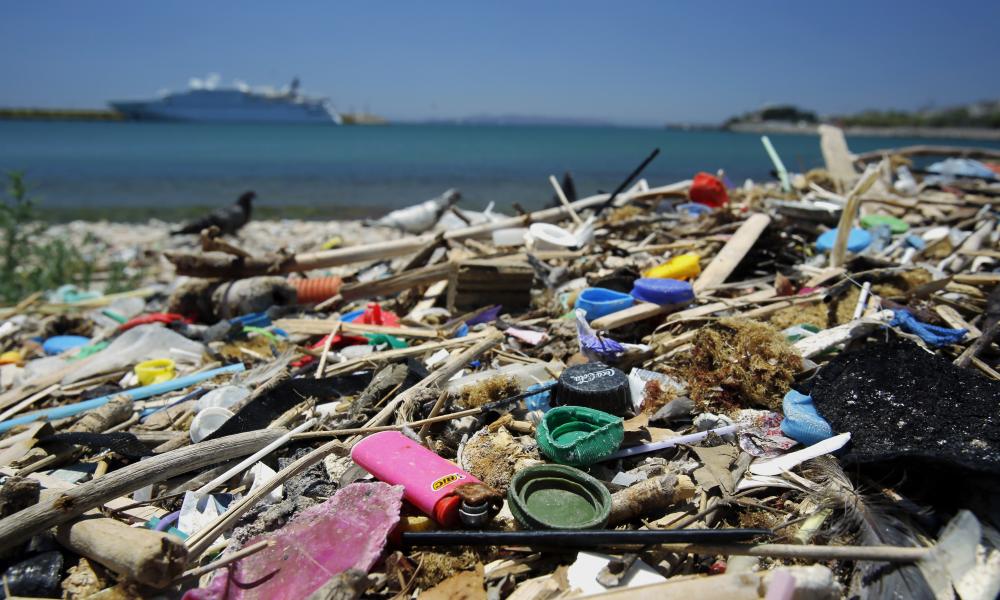 Plastic on Beach in Med