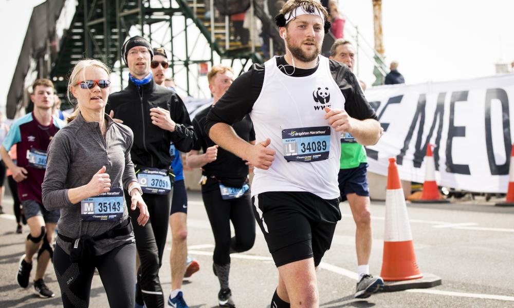 Team Panda runner taking part in 10K