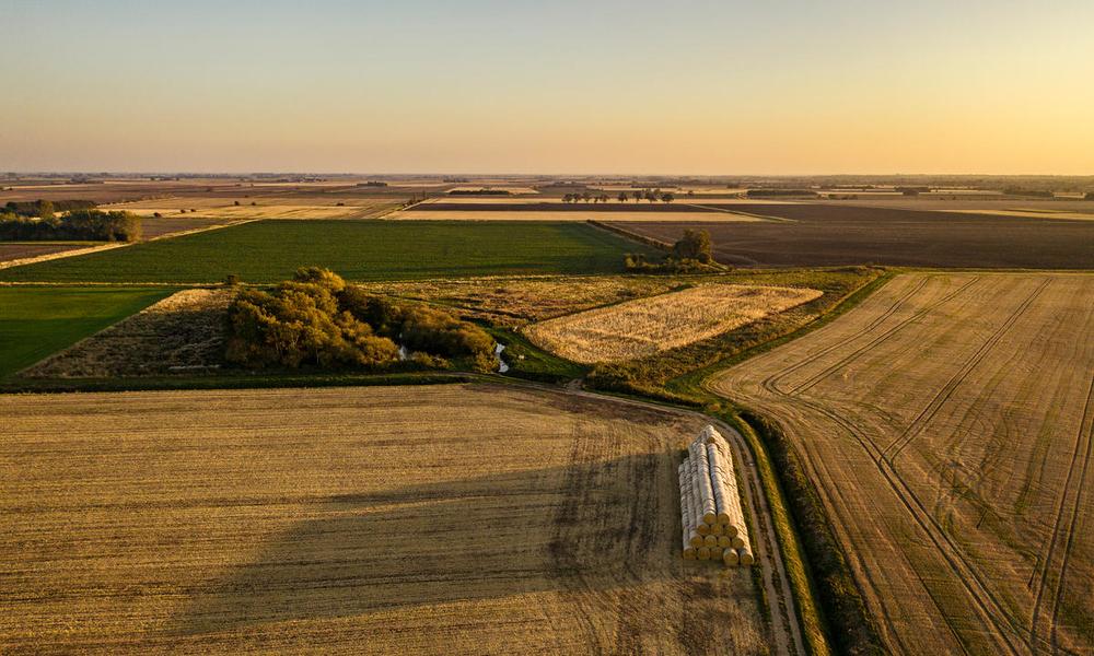 These vast, flat fields are typical of Lincolnshire and East Anglia.