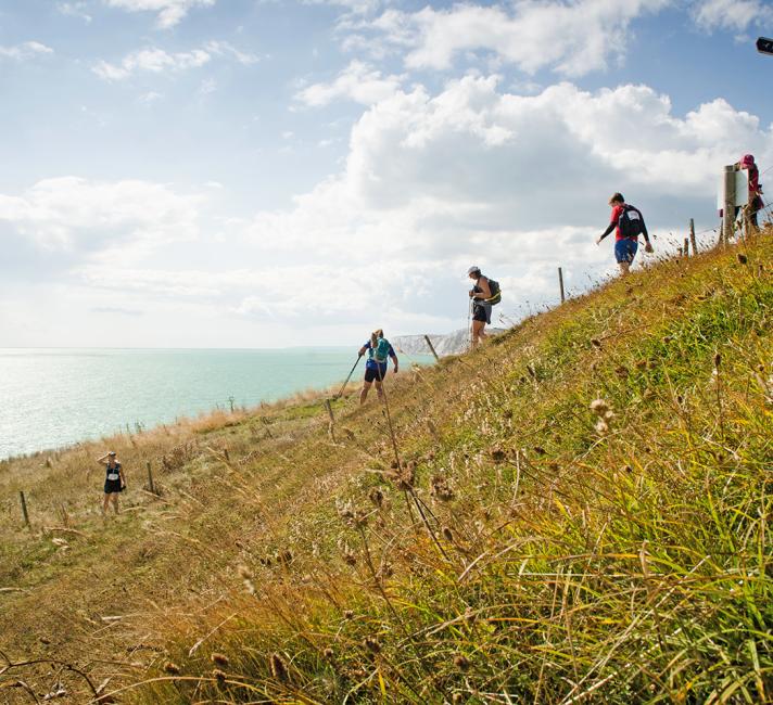 Walkers taking on the Isle of Wight Challenge