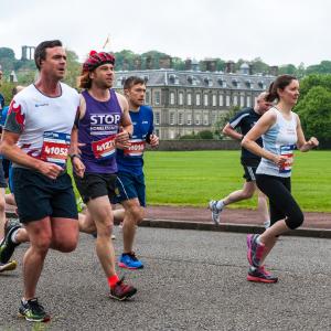 Runners taking part in Edinburgh Marathon Festival