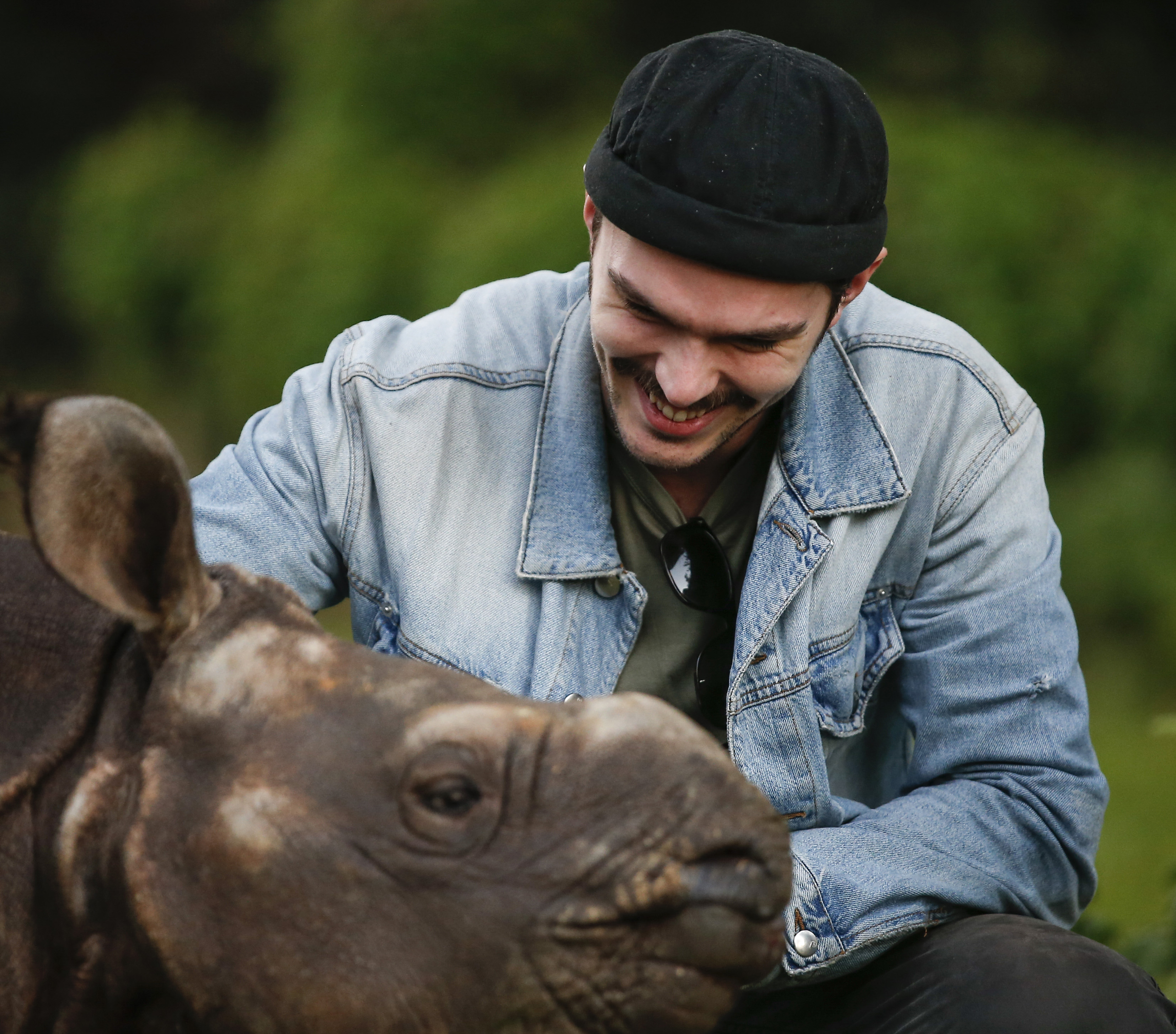 Nicholas Hoult with Rhino 2 © Narendra Shrestha