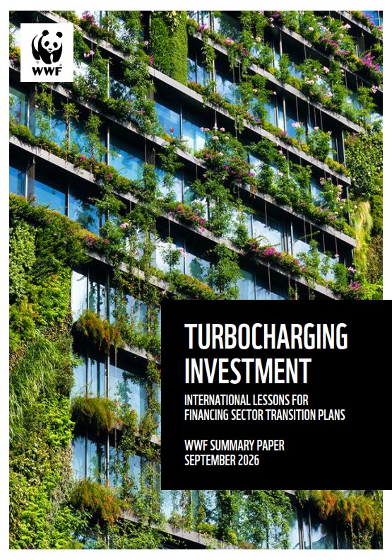 Cover of the 'turbocharging investment' report showing a block of flats covered in living walls.