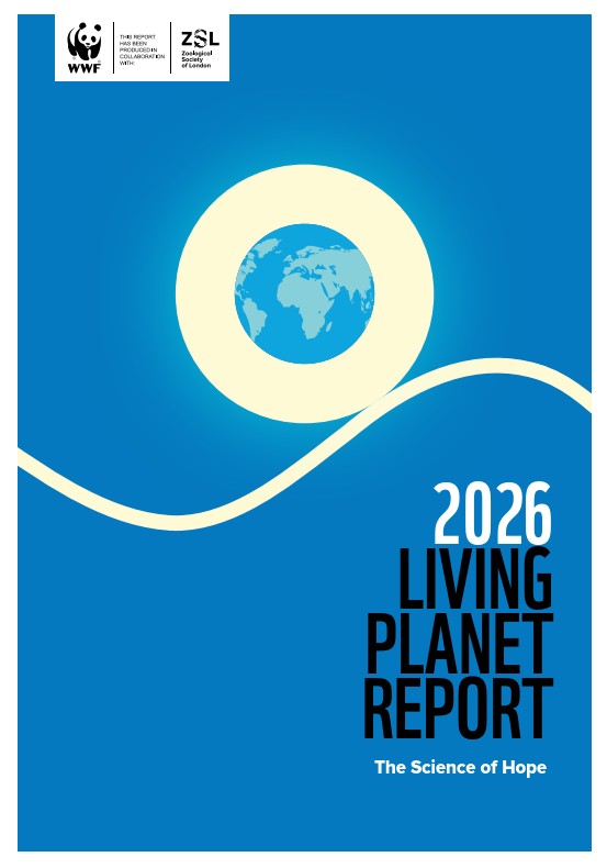 Cover of the Living Planet Report 2026: The Science of Hope