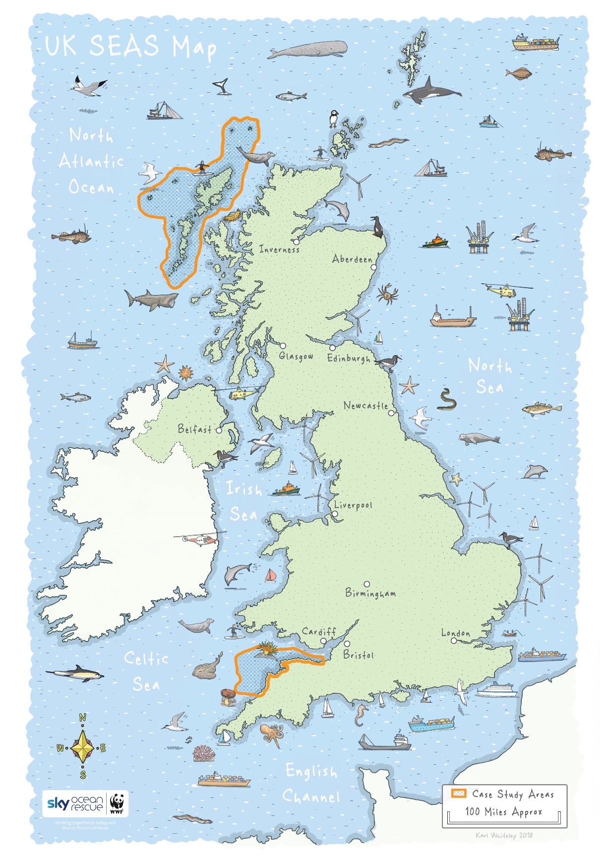 Oceans And Seas Around The Uk