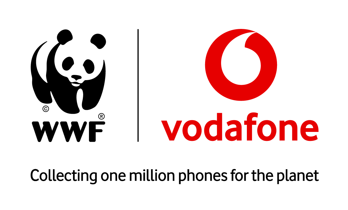 Vodafone and WWF logos next to each other