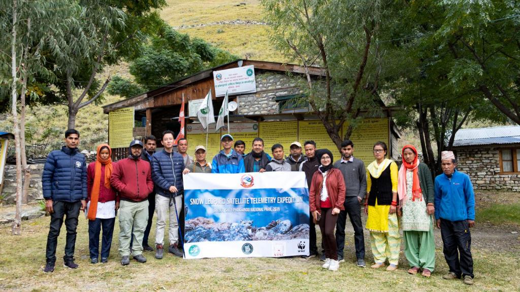 WWF Nepal team - snow leopard collaring
