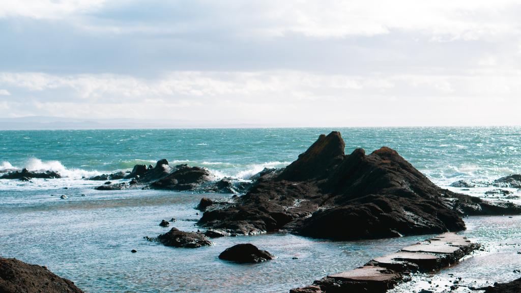 Rocks in the Sea in Fife