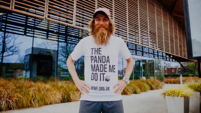 Rob Pope outside the Living Planet Centre