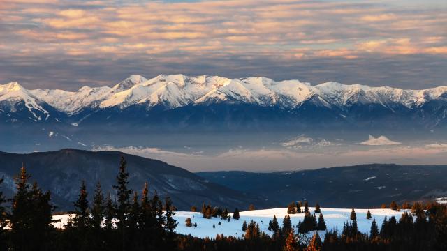 Pirin National Park and World Heritage site in Bulgaria as seen from neighbouring Rila National Park. © MayaEye Photography
