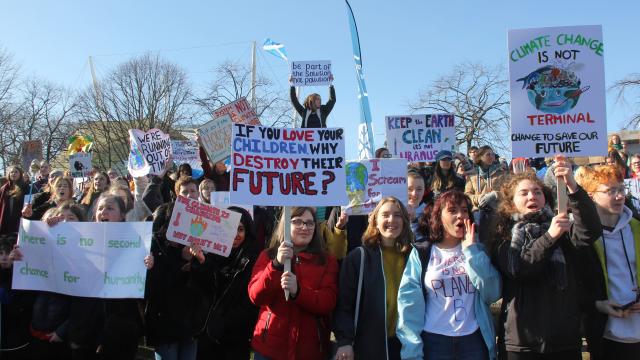 Children protesting