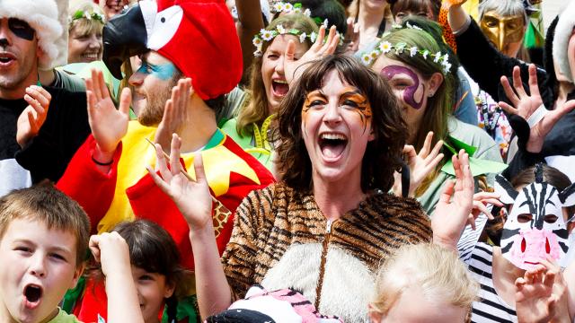 People dressing up for a Wear it Wild Event