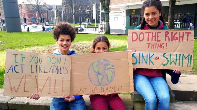 Youth climate strikers, Swansea