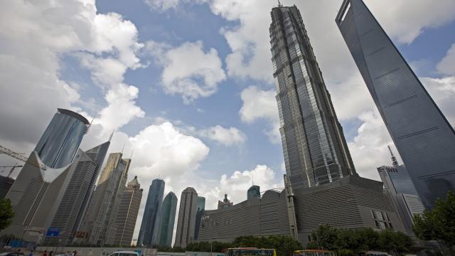 Skyscrapers in the financial centre of Shangai, China. 