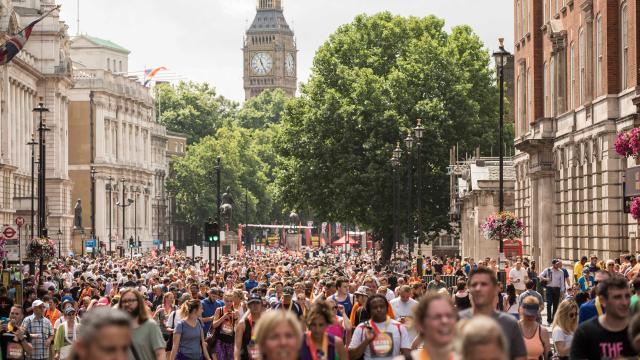 Runners taking part in the London 10K