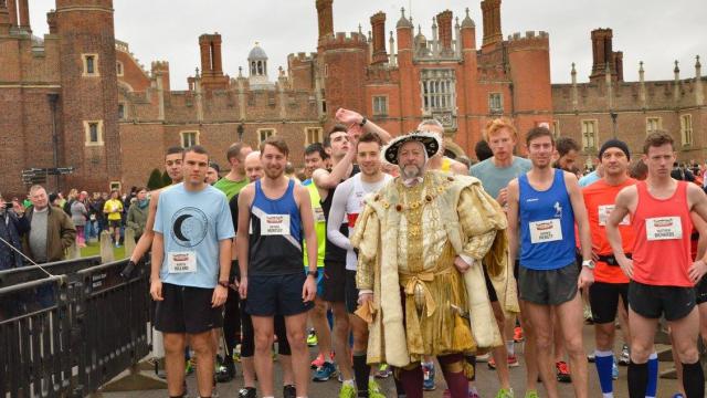 Runners at Hampton Court Palace Half