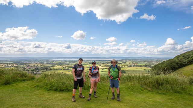 Trekkers on Kent Downs 50 