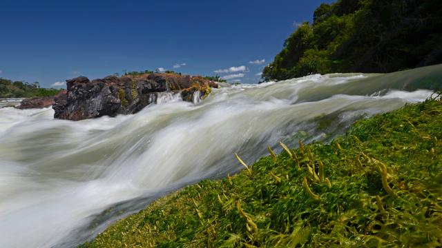 Rapids of São Luiz do Tapajós, Pará State, Brazil. WWF Living Amazon Tapajos River Dolphin Expedition 2014.