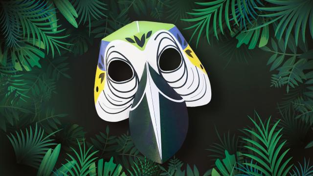 Macaw mask