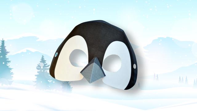 Penguin chick mask
