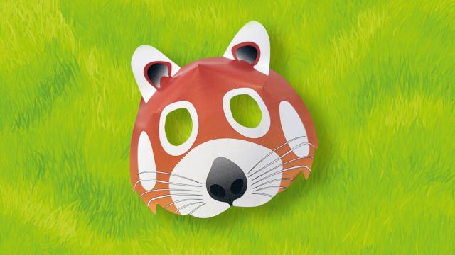Red panda mask