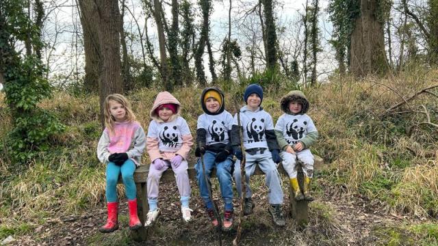 Children on Big Winter Wander