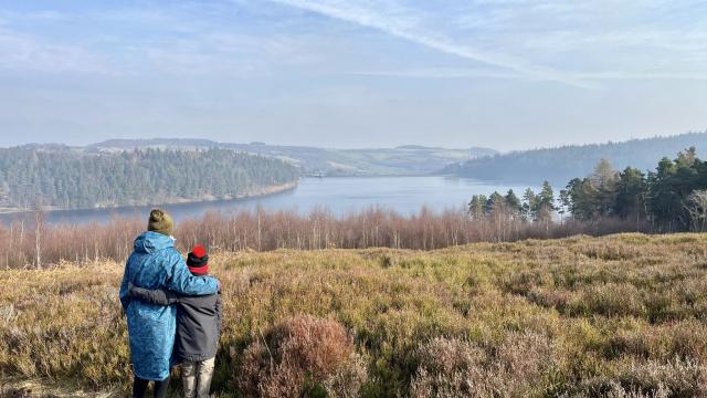 The Watts family taking part in the Big Winter Wander