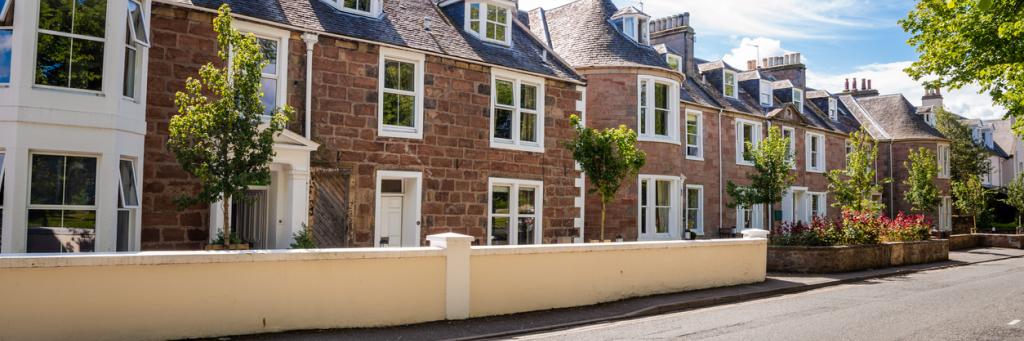 Terraced housing in Inverness