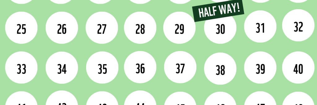 60 Miles in November digital mile tracker