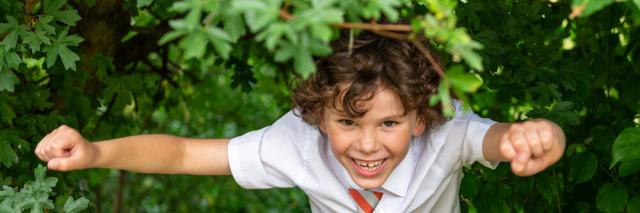Pupils and staff at Evelyn Community Primary School in Prescot, Merseyside, on 16th July, 2025, take part in WWF’s Happy By Nature schools programme – helping children get their daily dose of nature through learning and play.