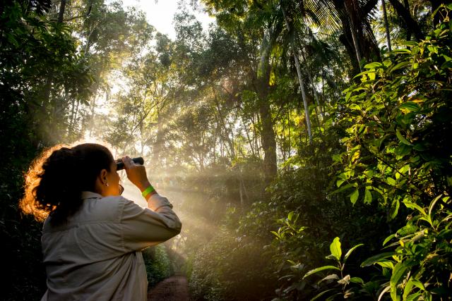 Patricia Leon on a Forest walk